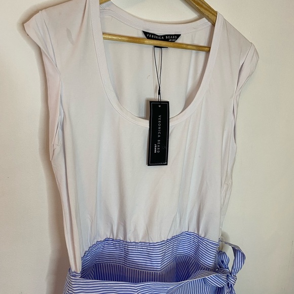 NWT Veronica Beard Ruffle Mini Shirt Dress Addyson - Picture 6 of 8